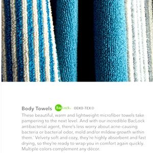 New-Norwex towel set (1 bath, 1 hand, 1 body)